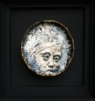 Mit blauem Turban, 14 x 14 cm, 210 €