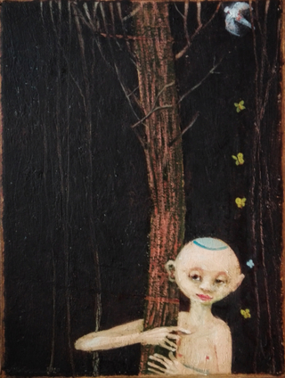 Mein Baum, Öl auf Leinwand,  24 x 18 cm,  270 €