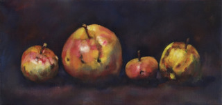"Fallobst", Öl /Leinwand, 39 x 82 cm, 490 €