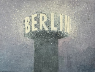 Lichter der Stadt, Öl auf Leinwand 18x24cm 690€