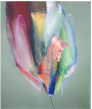 BLUME, 2022, 50 x 42 cm, Öl auf Leinwand, 1840€