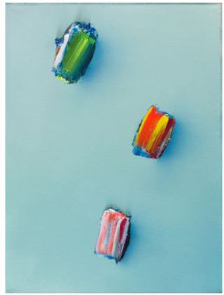 TUPFEN, 2022, 40 x 30 cm, Öl auf Leinwand, 1400€