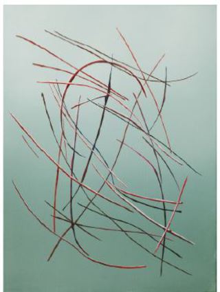 EIN KRATZEN, 2021, 40 x 30 cm, Öl auf Leinwand, 1400€