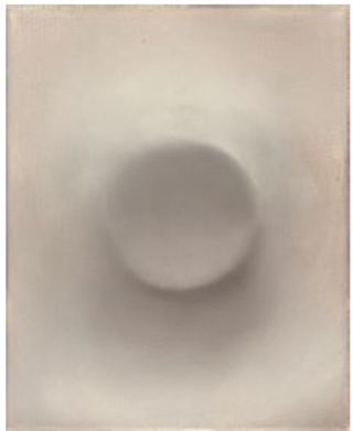 BLAU AN GRAU, 2022, 30 x 18 cm, Öl auf Holz, 950 €