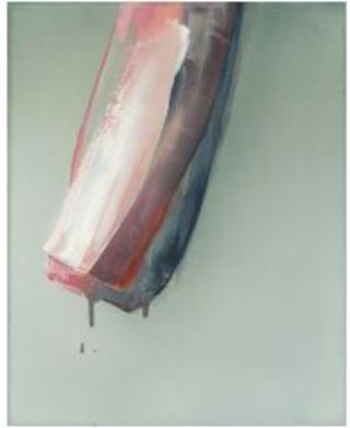 GETROPFT, 2020, 30 x 24 cm, Öl auf Leinwand, 1100€