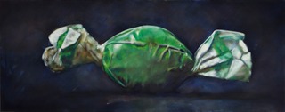 "gentle green", Öl / Leinwand, 67x170cm, 3200€