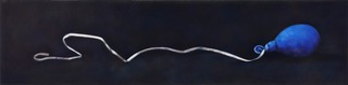 "blue balloon", Öl / Leinwand, 50x200cm, 3400€