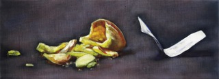 "Glückskeks", Öl / Leinwand, 34x94cm, 1700€