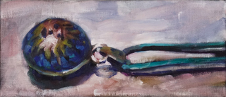 "Amulett", Öl/ Leinwand, 16x38cm, 1350€
